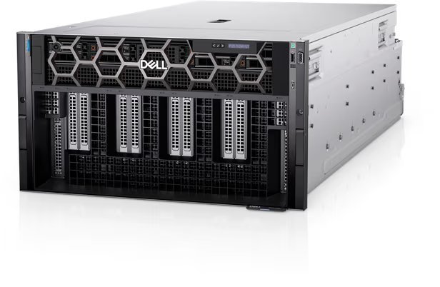 Photograph of the front-side of the PowerEdge XE9680 server