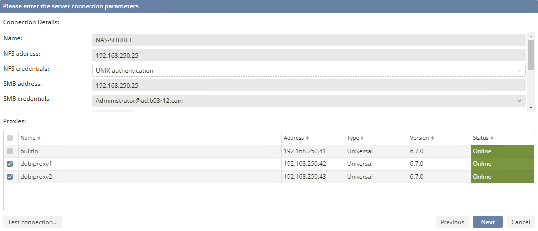 This figure shows the file server details.