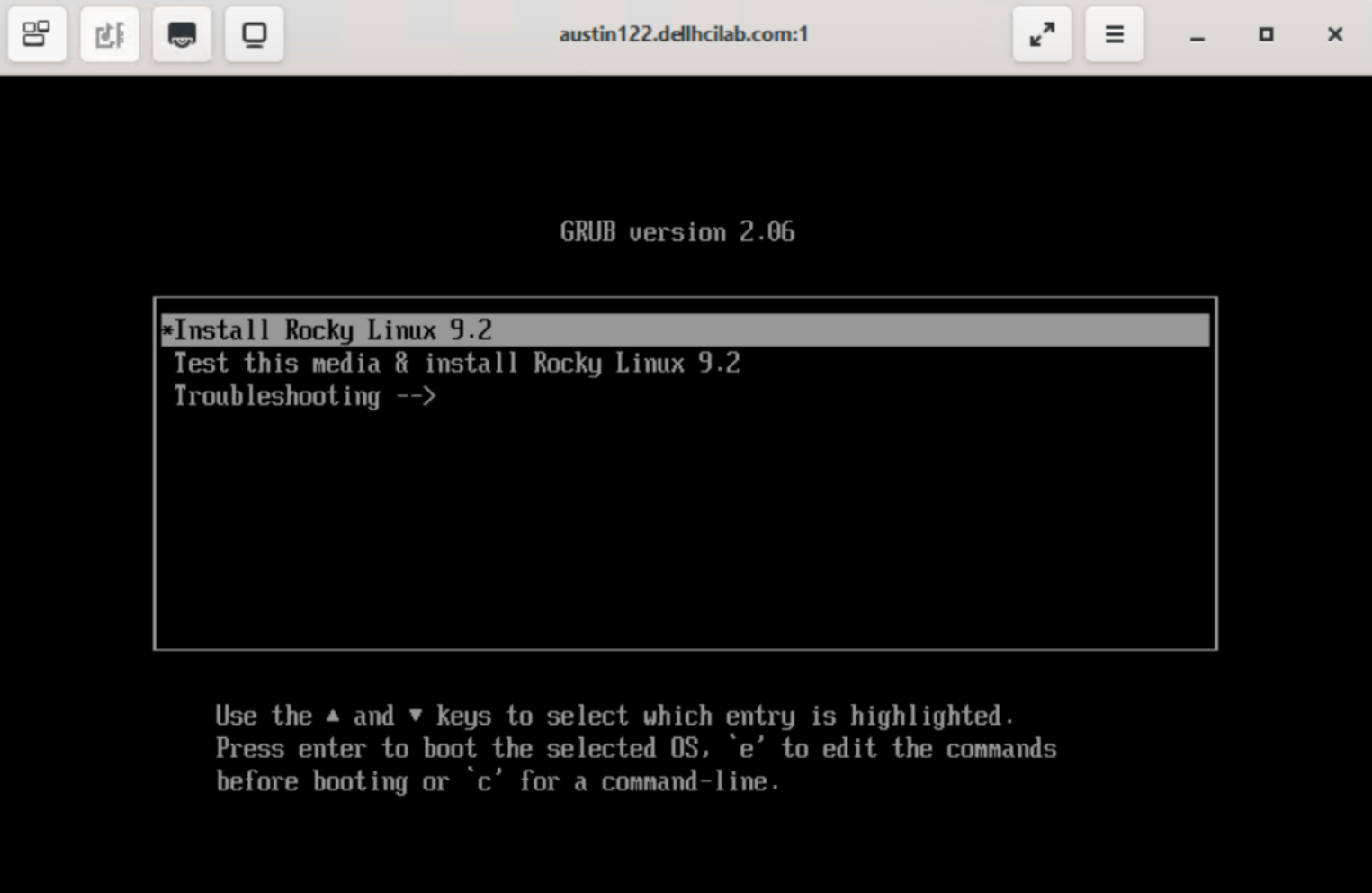 A screenshot showing that the OVM VM has been created.
