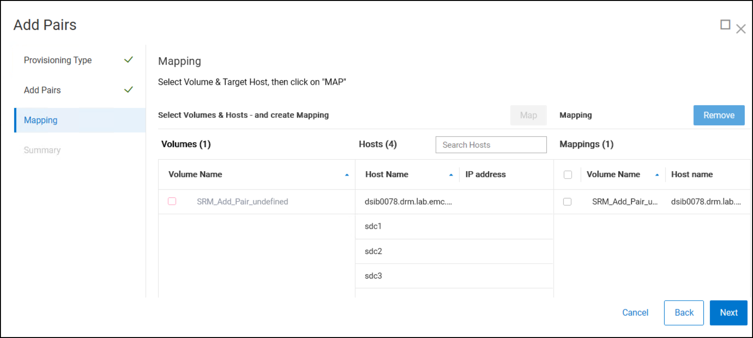 This image show a screen capture of Mapping additional pairs.