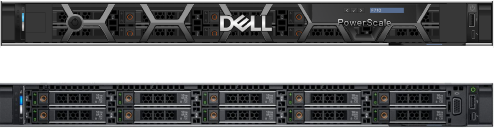 A figure illustrating the PowerScale F710 node.