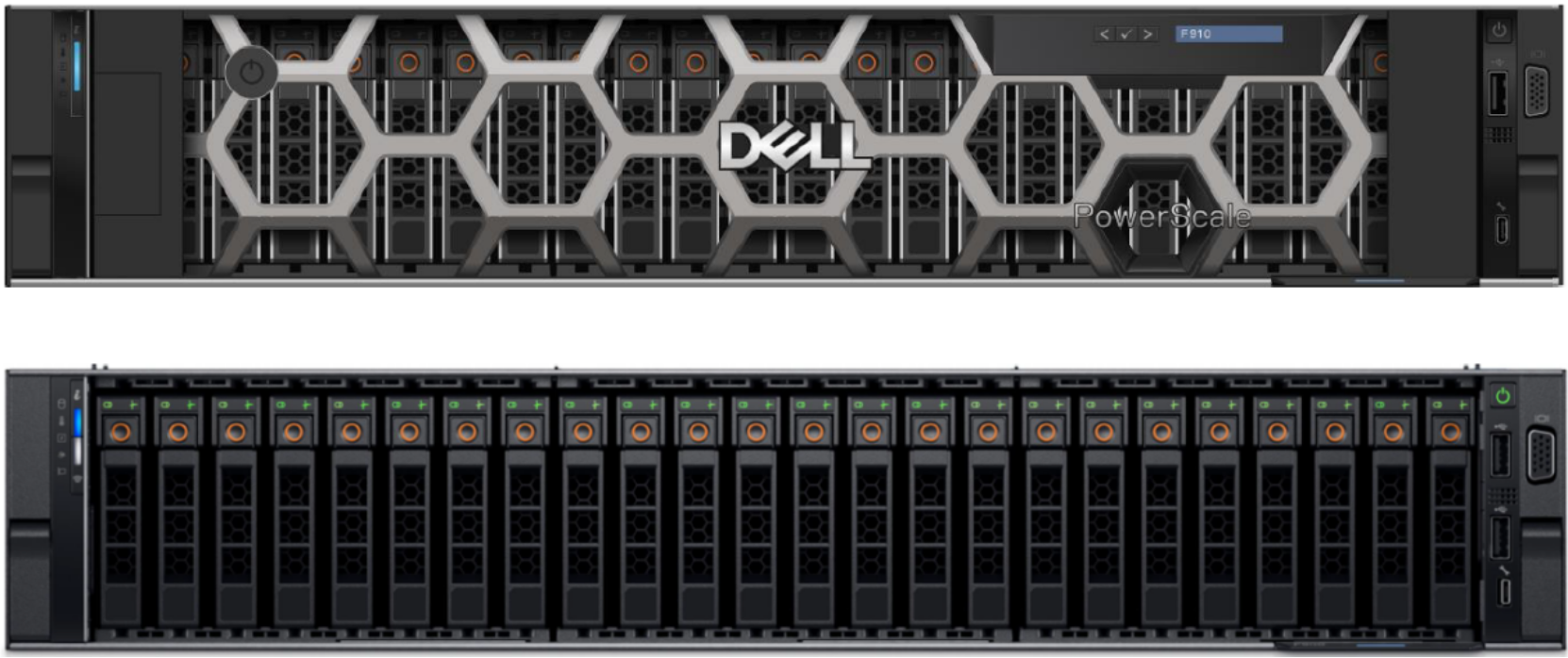 A figure illustrating the PowerScale F910 node.