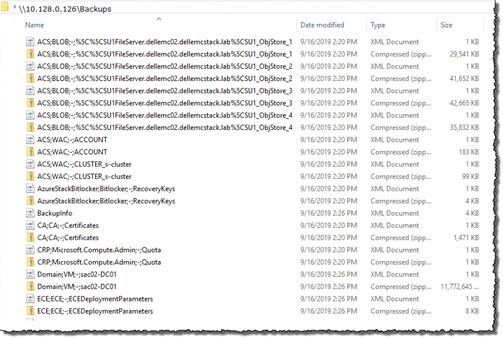 Example screenshot of an SMB file share