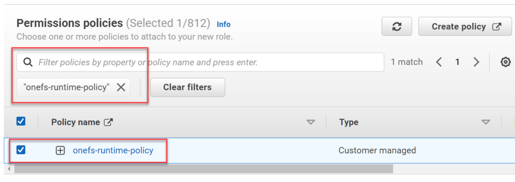 This figure shows the Add IAM policy.