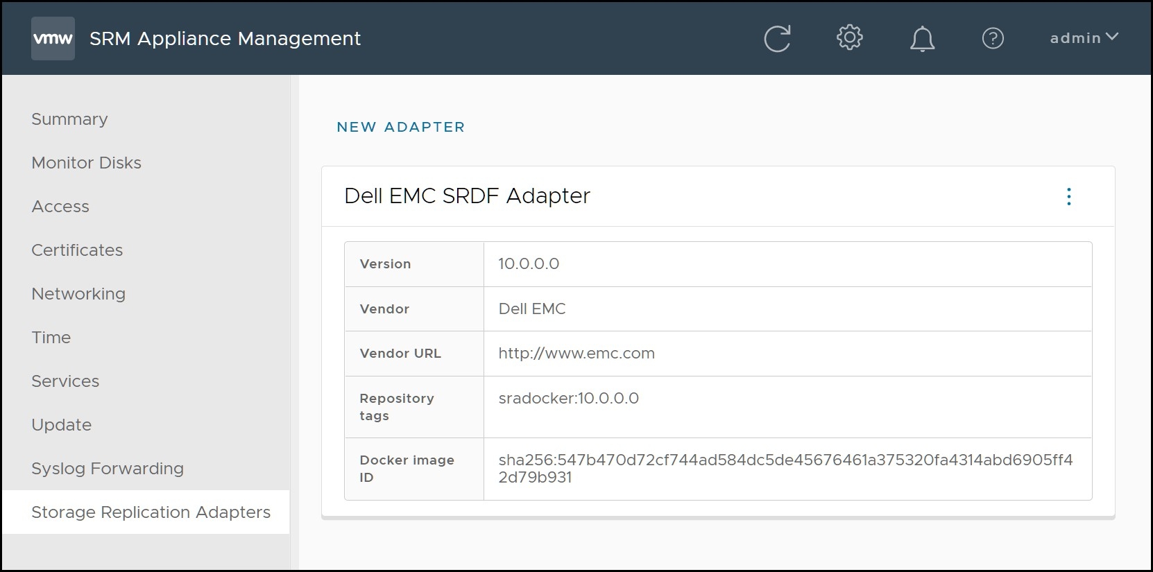 Figure 15. Dell SRDF Adapter 