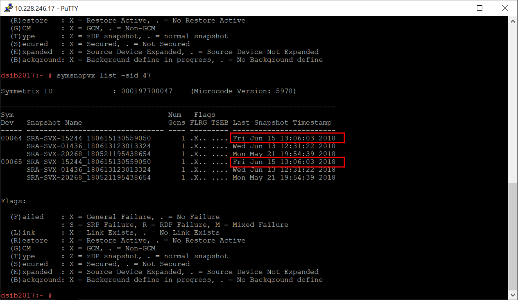 Figure 66. Relinking TimeFinder/SnapVX devices at the end of the test of a recovery plan  