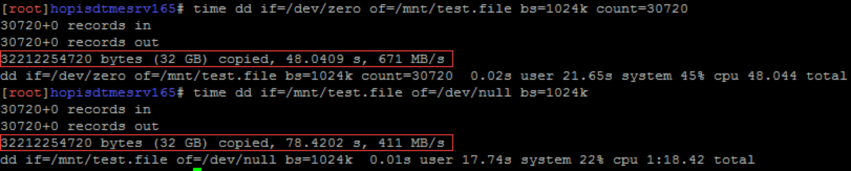 test result with options nfsvers=4,rsize=32768,wsize=32768