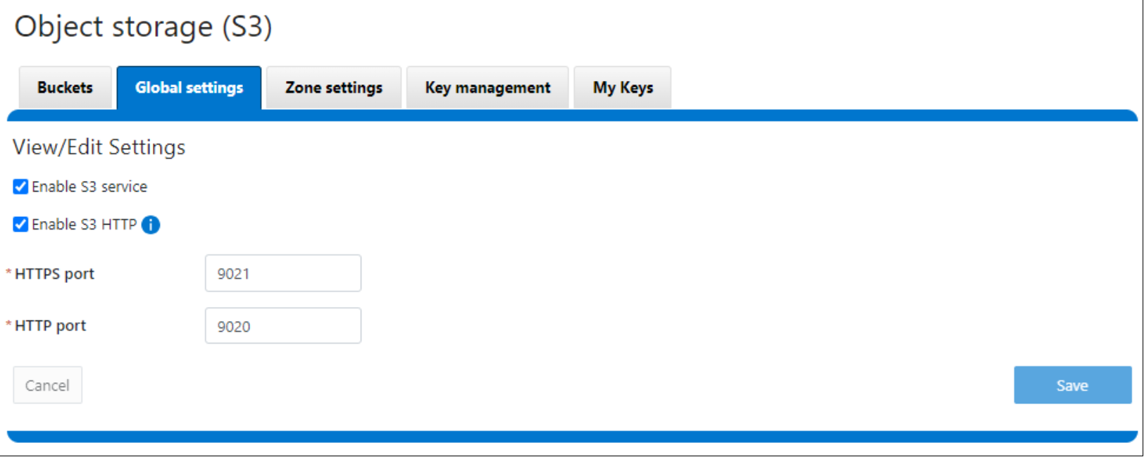 Enable the S3 service from the OneFS Web portal