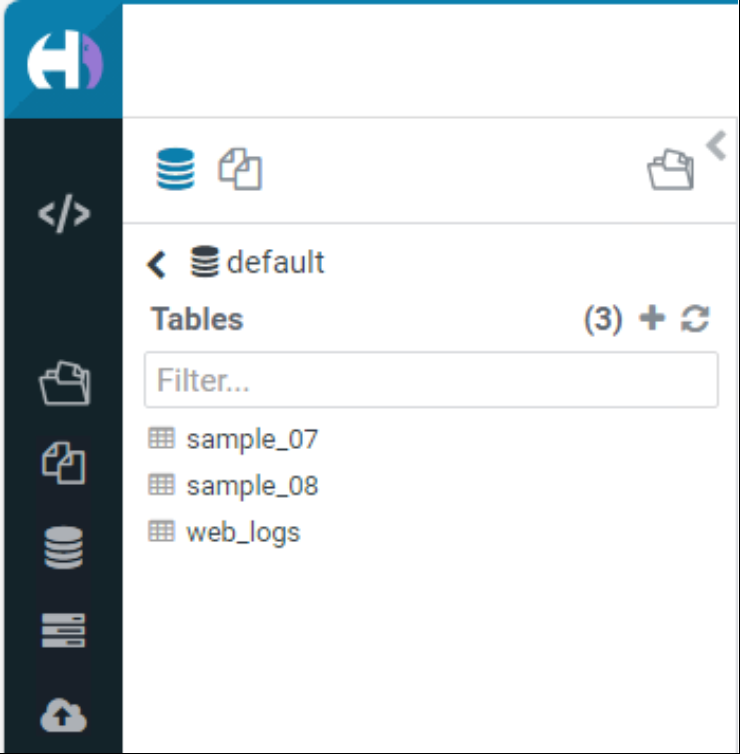 This view shows the content of the default database and the data examples that were installed.