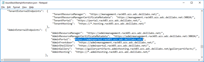 Example screenshot of Example of postdeployment summary