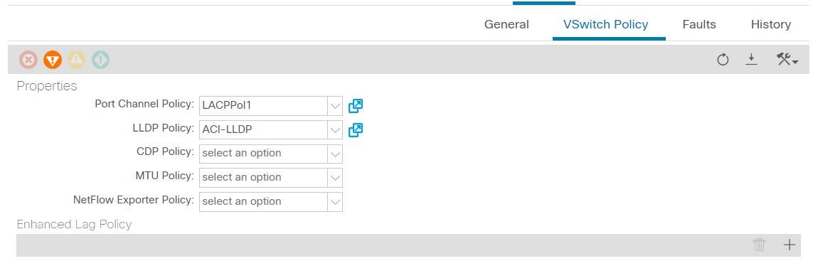 LLDP Policy Assigned to vSwitch Policy in Cisco ACI