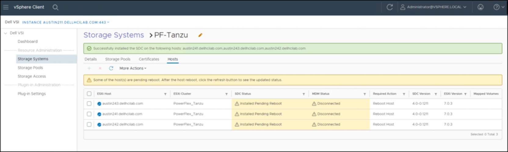 Dell VSI: Add SDC – Step 3