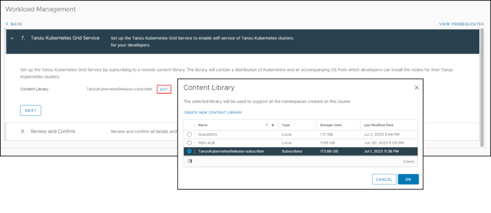 Workload Management – Step 7