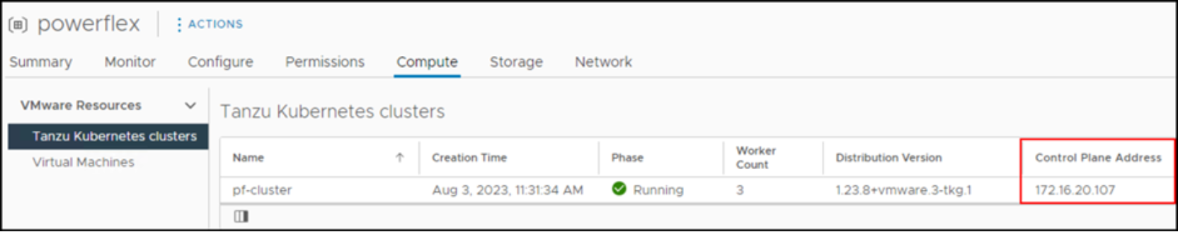 A running Kubernetes cluster