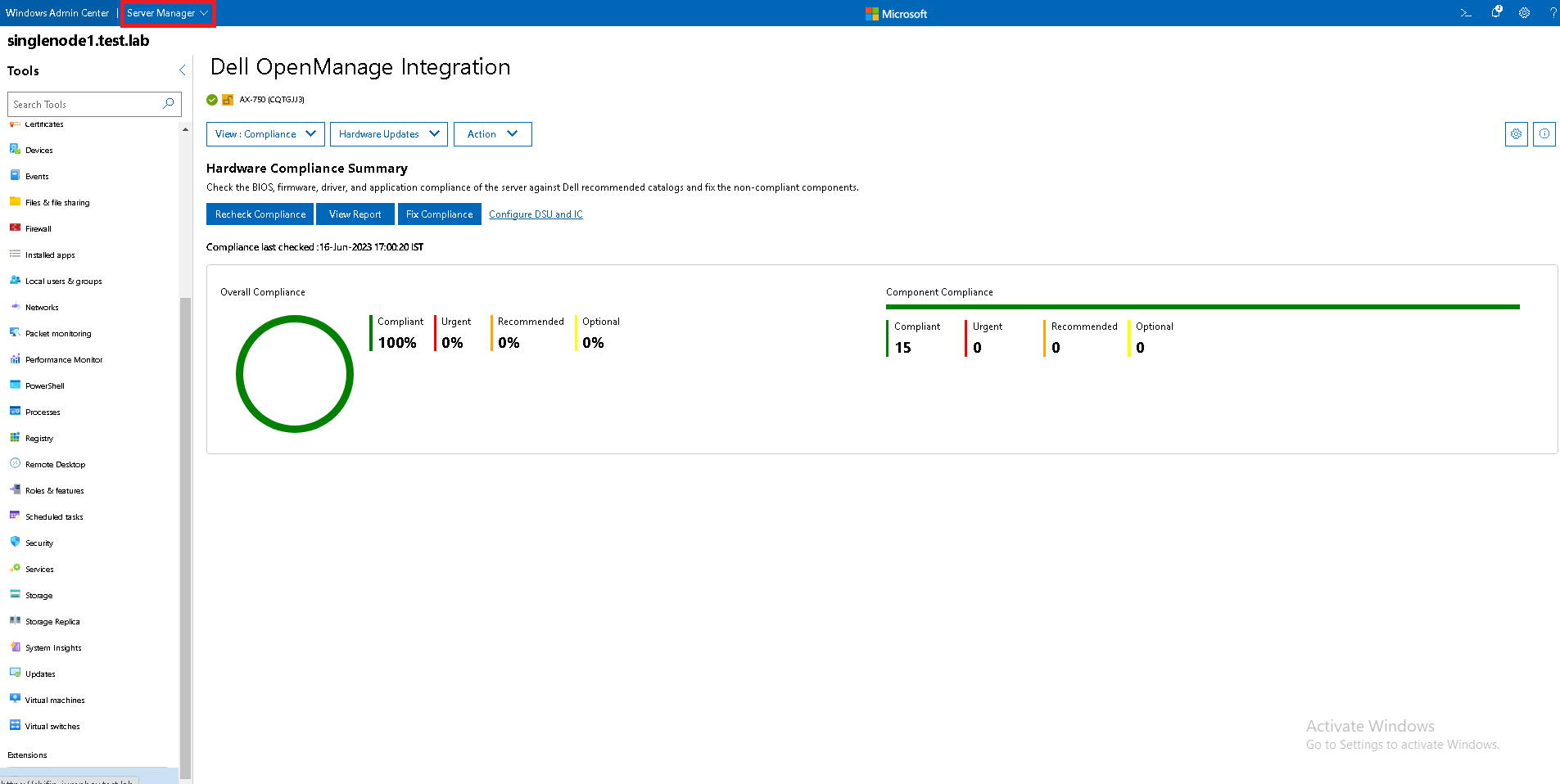 Image of Compliance details