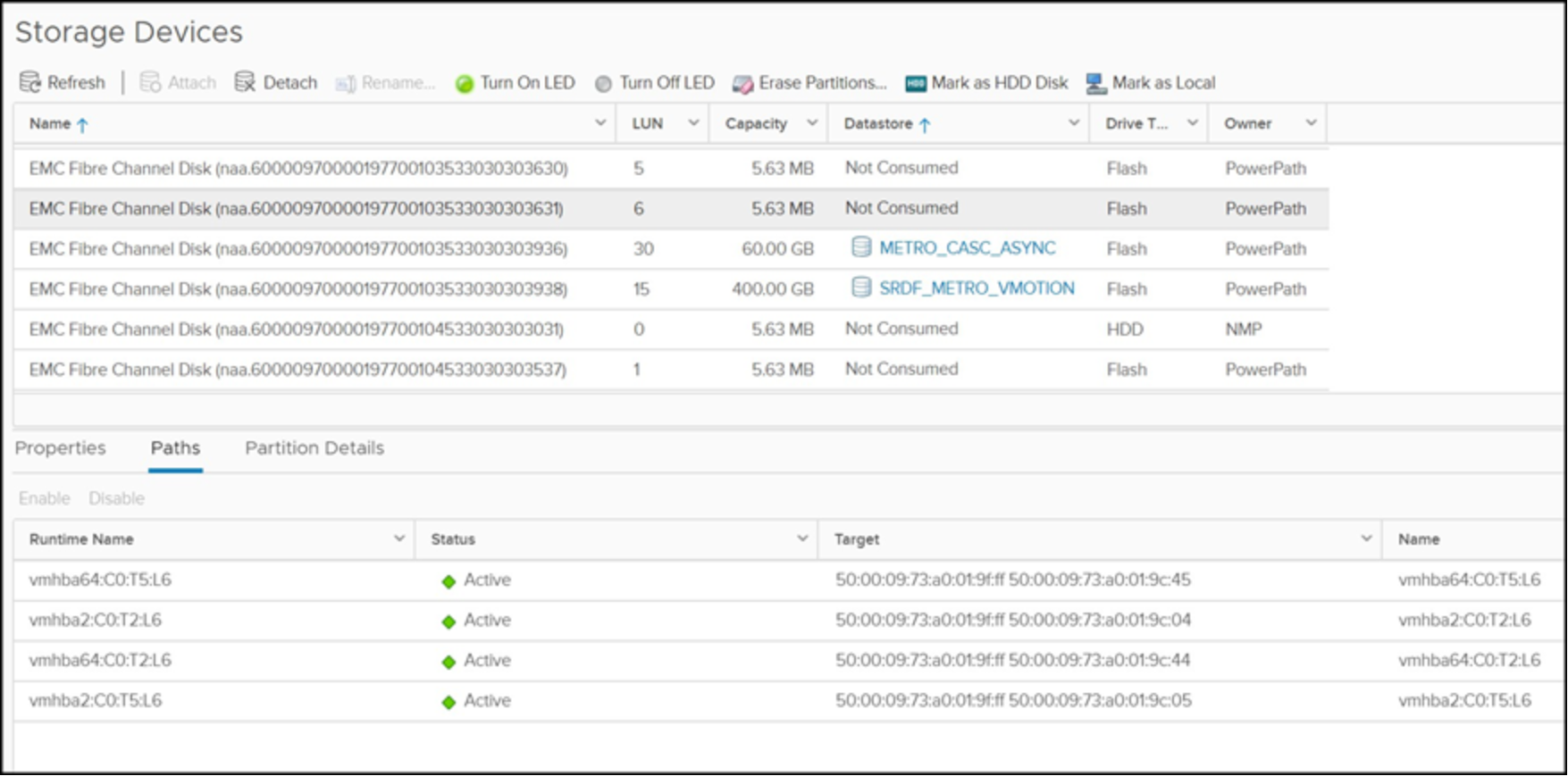 Increasing resiliency of ESXi host to SAN failures 