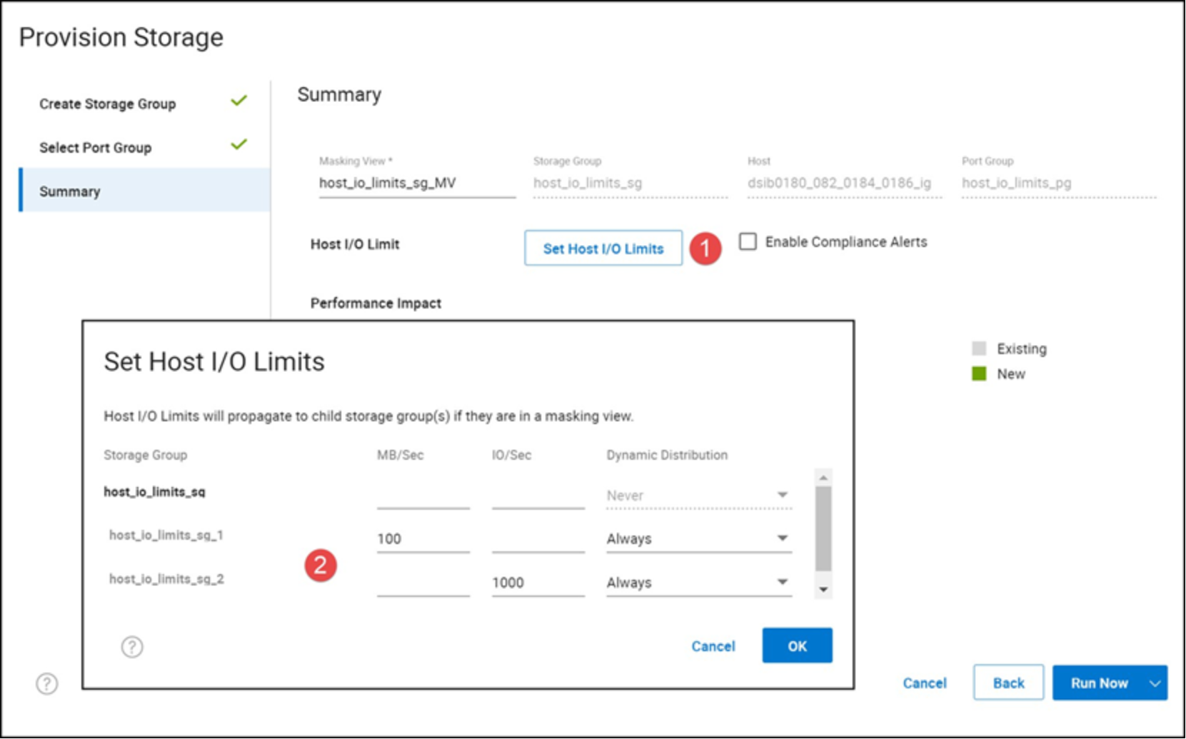 Setting Host I/O Limits during provisioning in Unisphere for PowerMax 