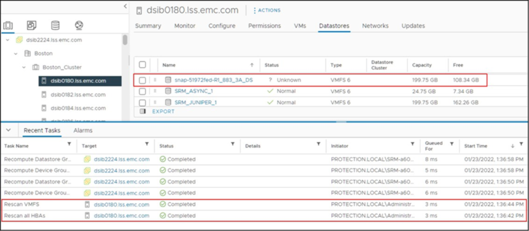 Automated VMFS volume mounting after setting LVM.EnableResignature parameter