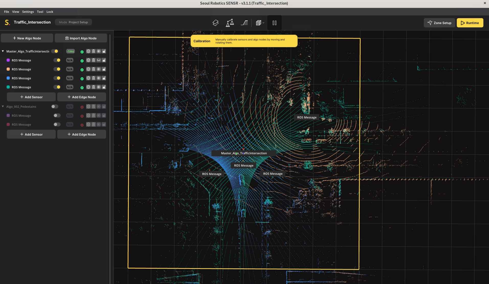 Multiple LiDAR sensor example