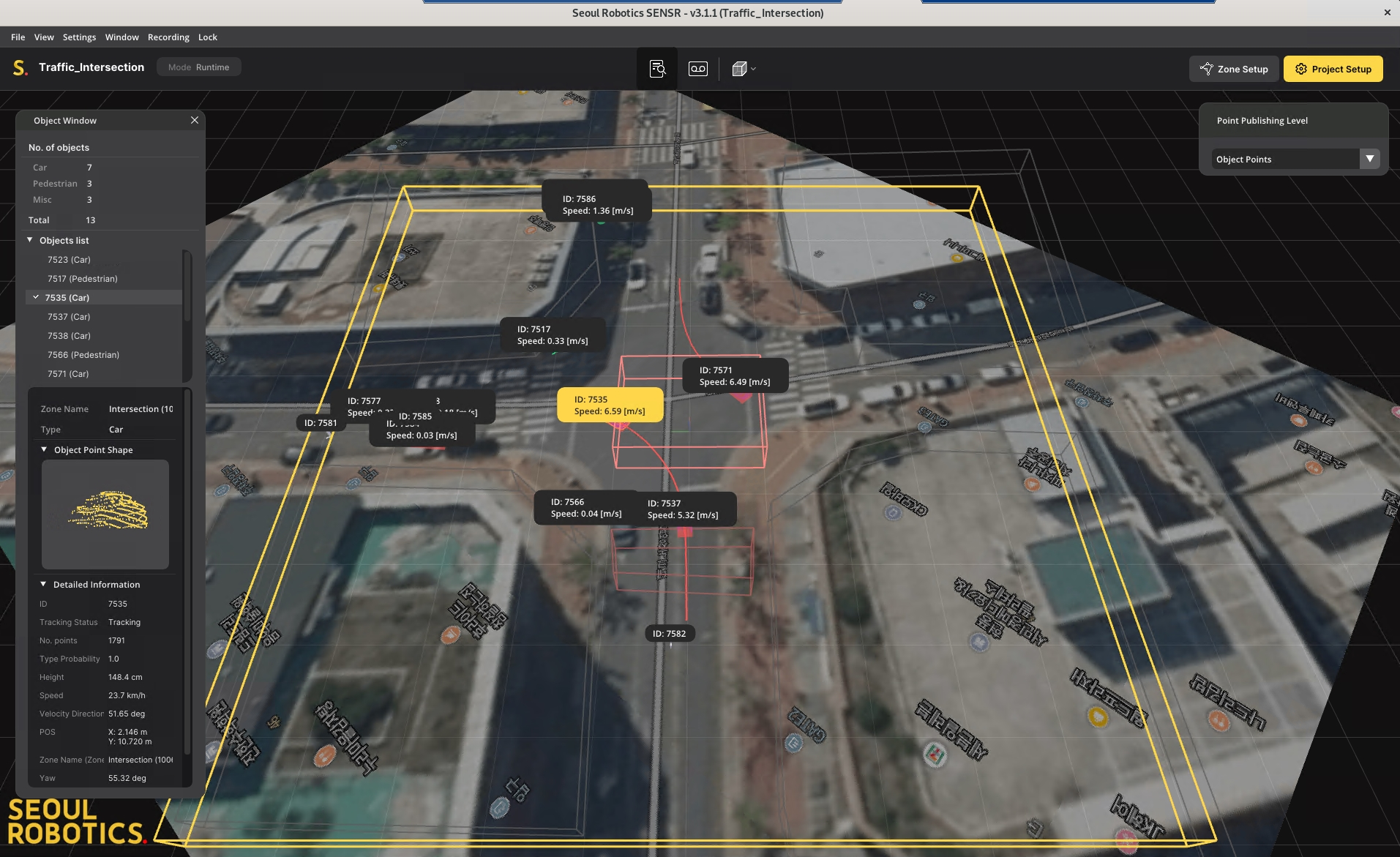 LiDAR images/maps integration example