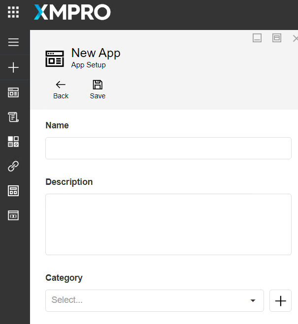XMPro Application fields