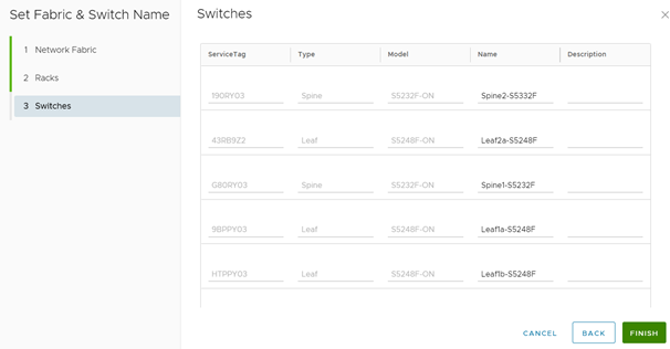 SFS web UI switch name configuration page