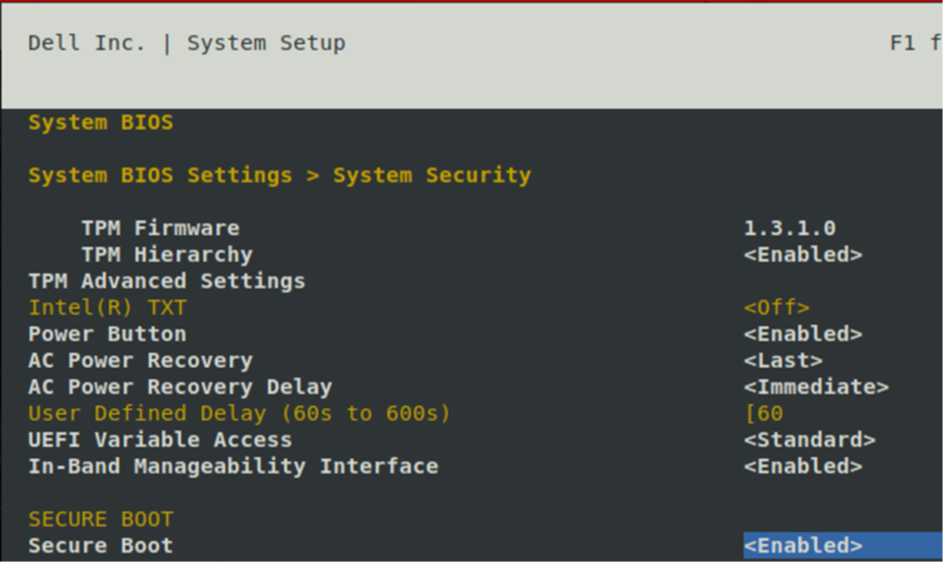 A figure illustrating the BIOS System Setup