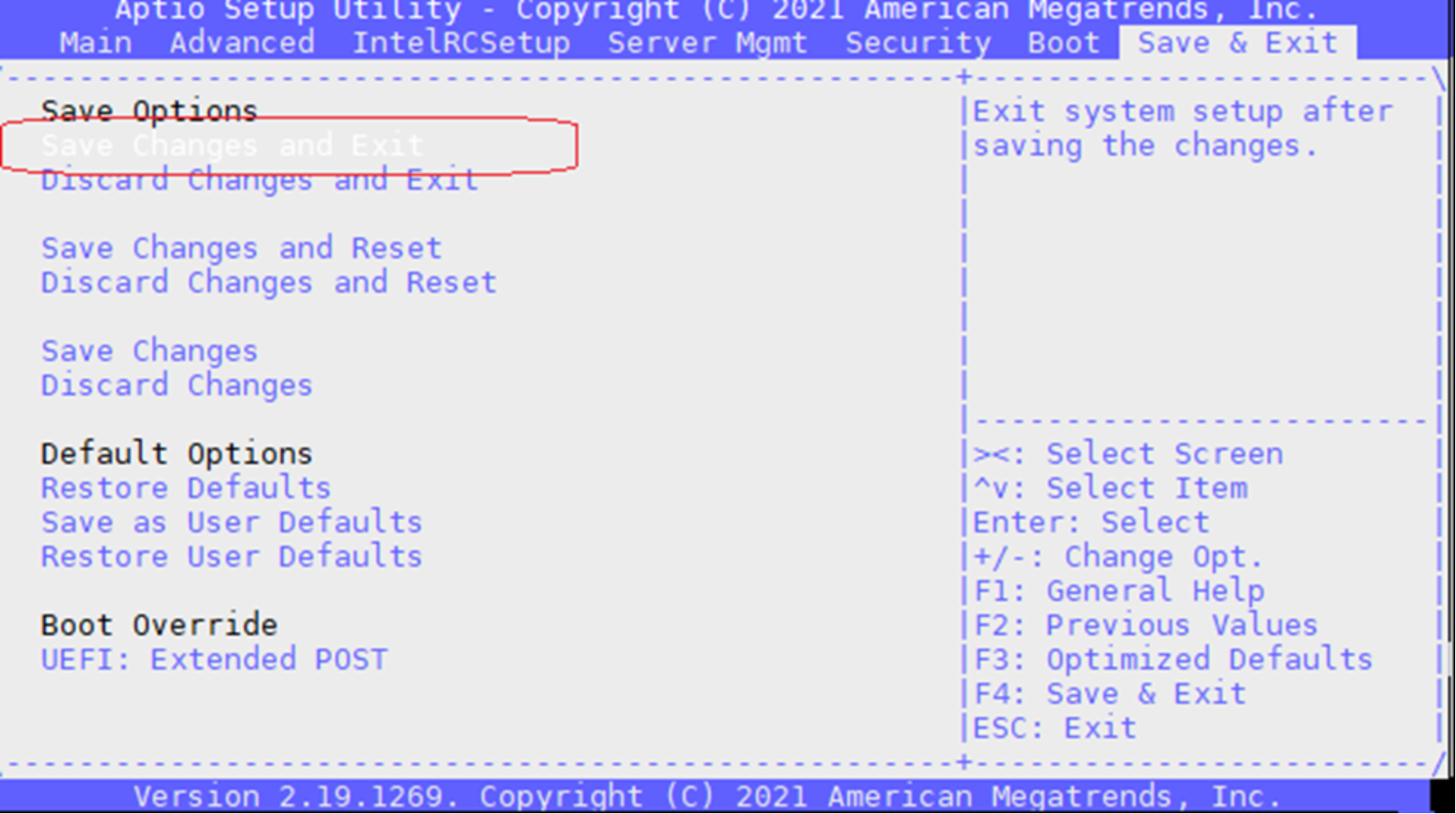 A figure illustrating the BIOS System Setup