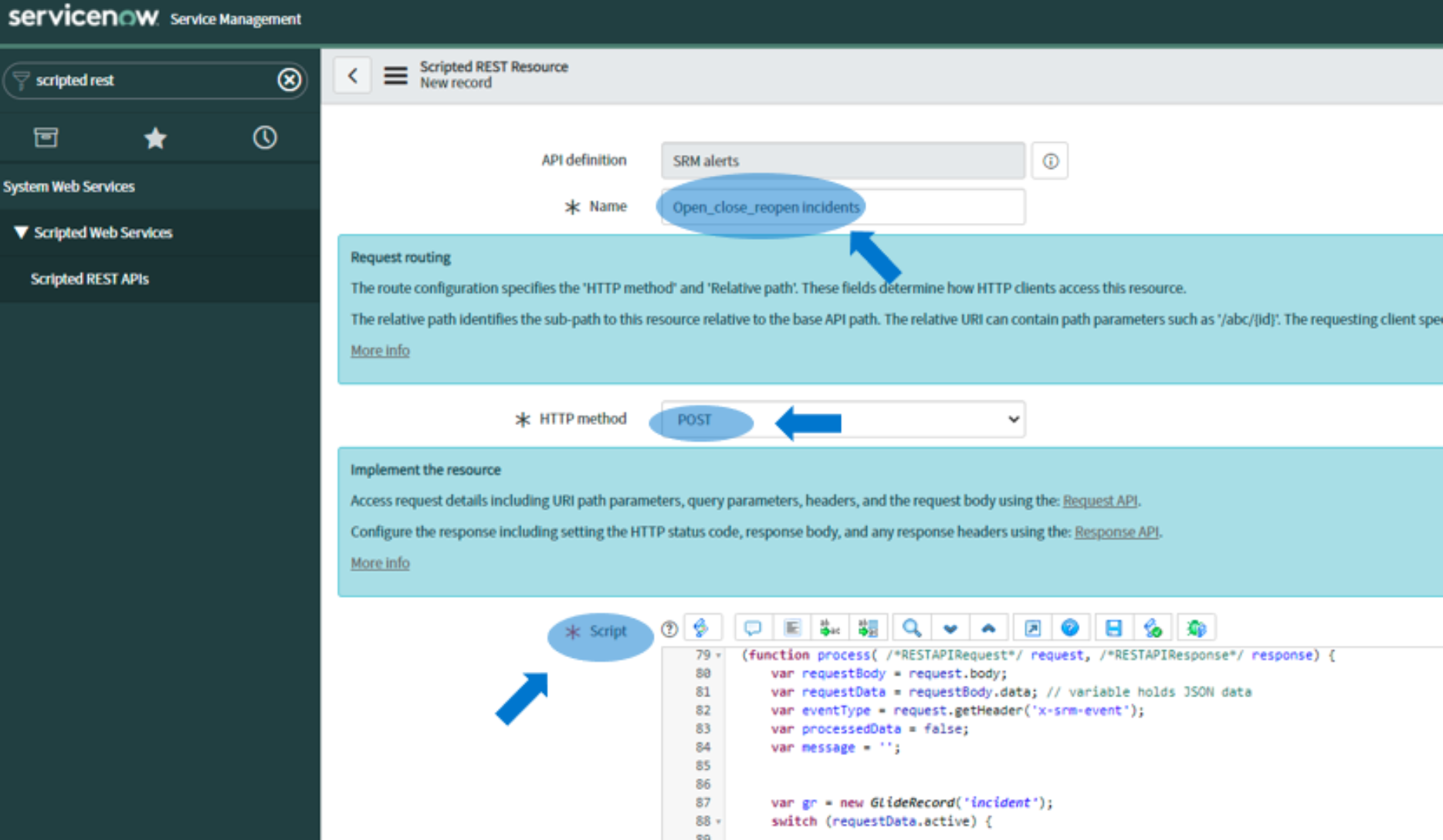 servicenow-scripted-rest-api-configuration-dell-srm-automating