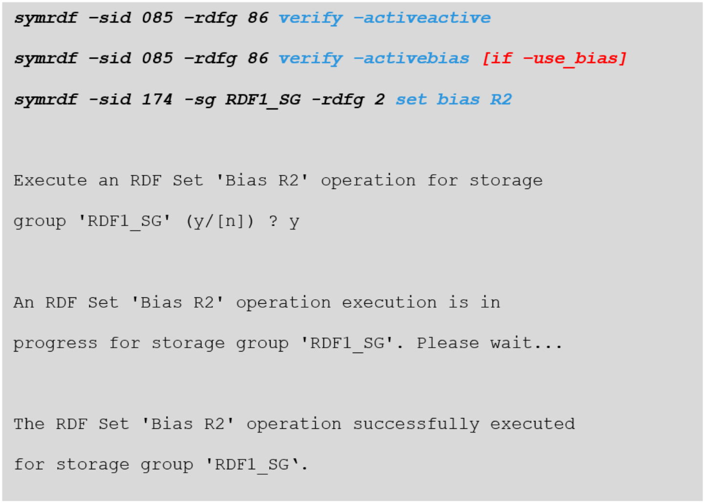 Changing Bias via CLI commands