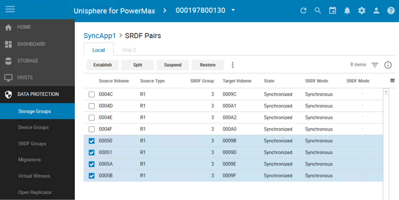 Devcwe Pair Listing Selecting Devices 00050-0005B