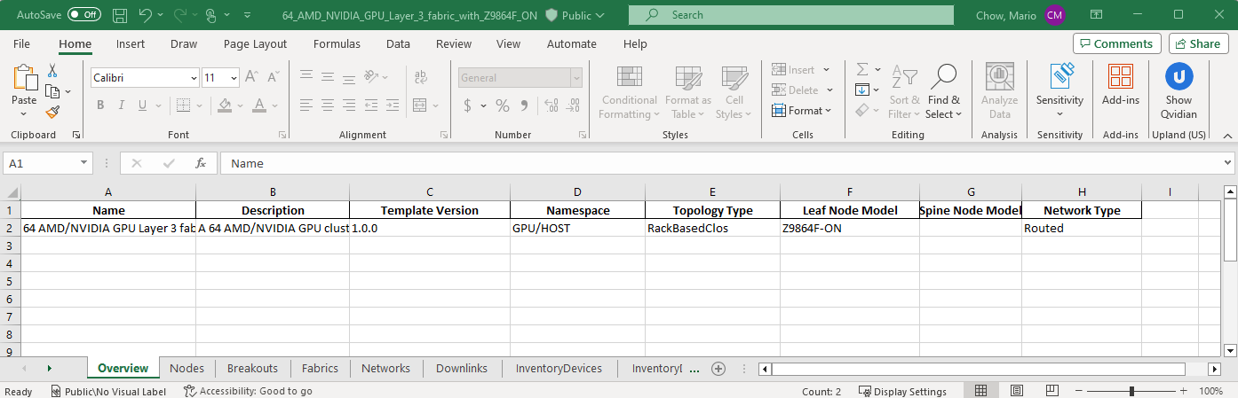 This image shows the backend GPU excel spreadsheet and relevant worksheets that can be edited