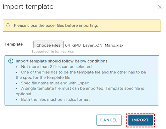 This image shows how to import the modified backend GPU blueprint