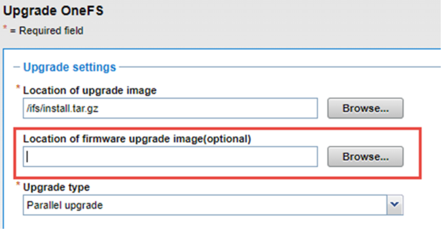 This figure shows a screenshot of a combined upgrade.