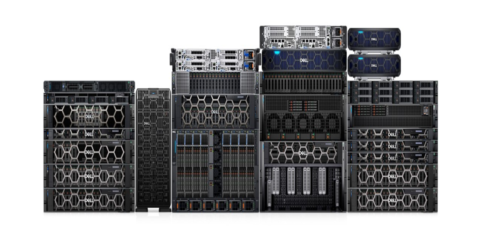 A compilation of the Dell AI PowerEdge Enterprise portfolio