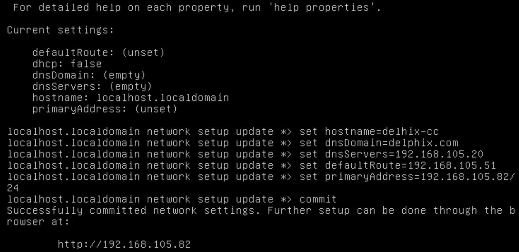 This is a screenshot of network configuration.