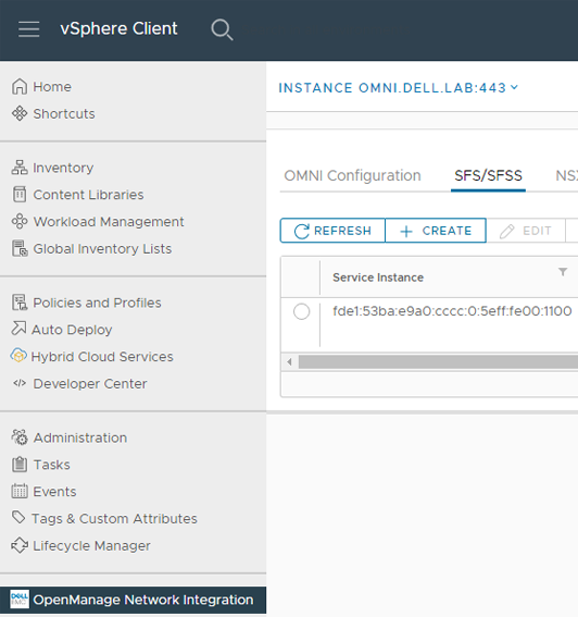Launch OMNI in the vSphere Client