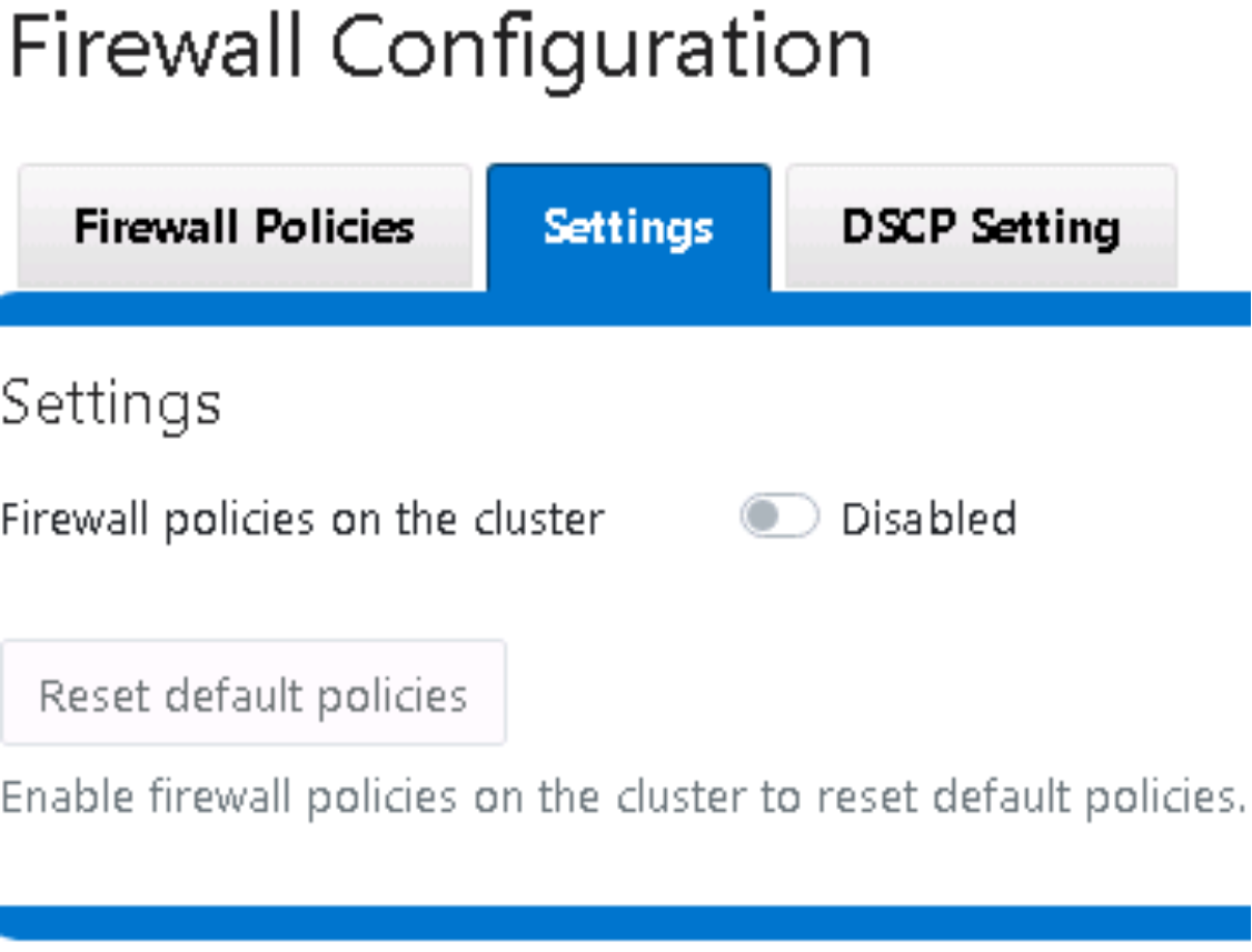 A figure illustrating the WebUI Firewall Setting.