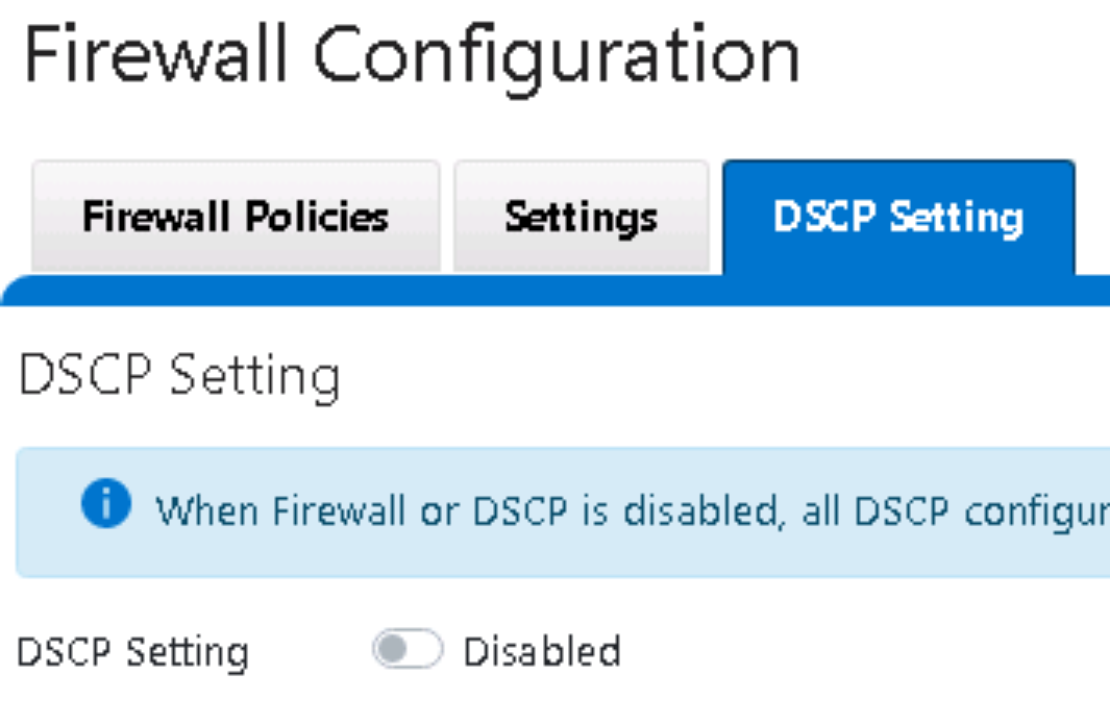 A figure illustrating the WebUI DSCP Setting.