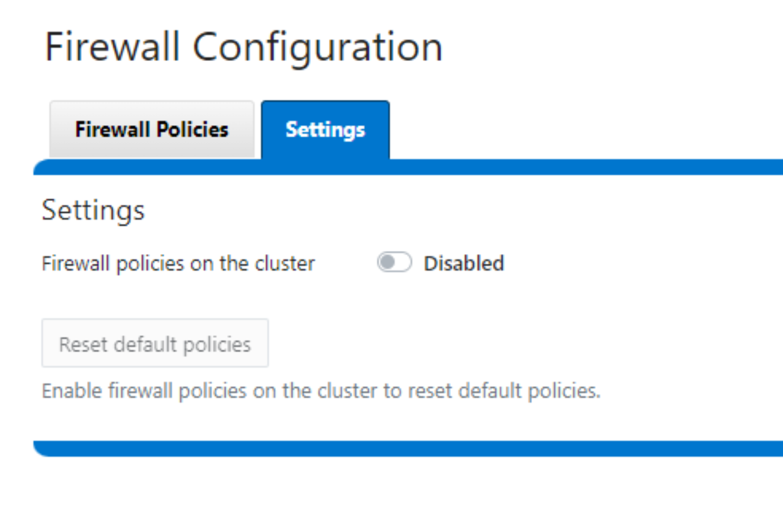 A figure illustrating the WebUI firewall configuration and enabling