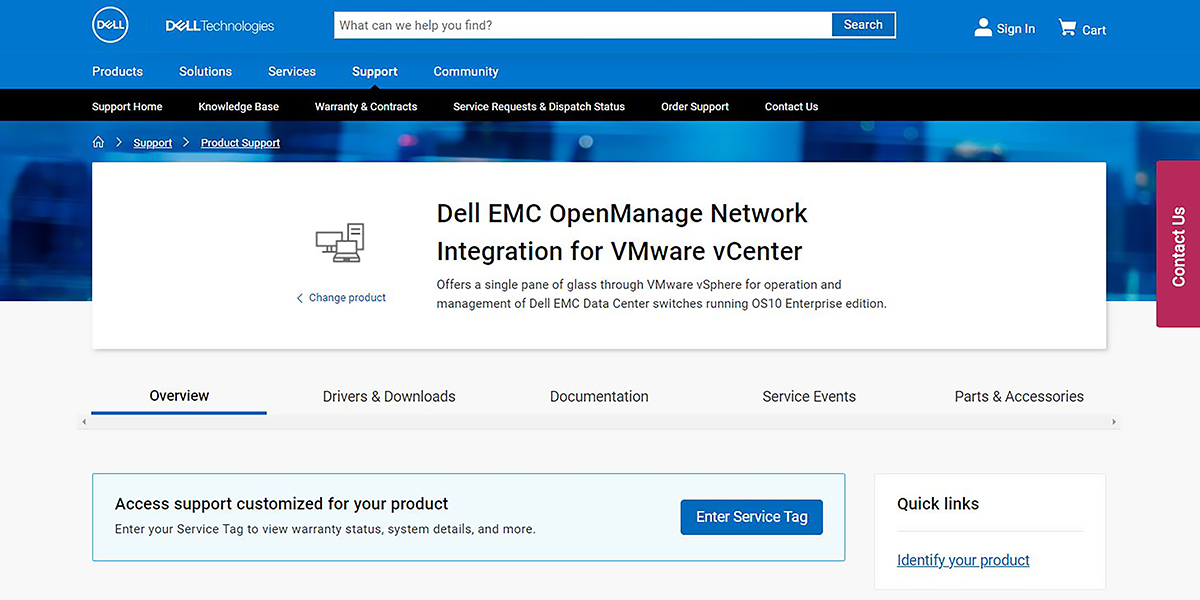OMNI vCenter plug-in on Dell Download site