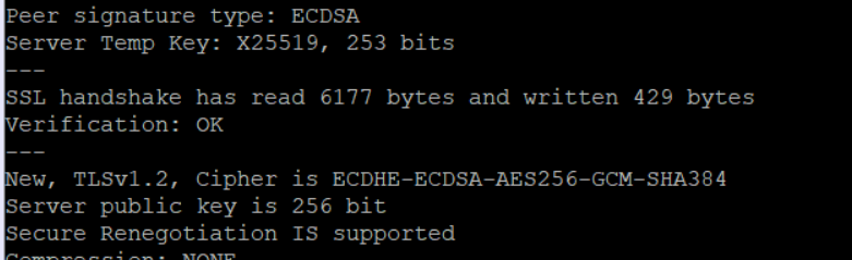 Certificate verification CLI sample