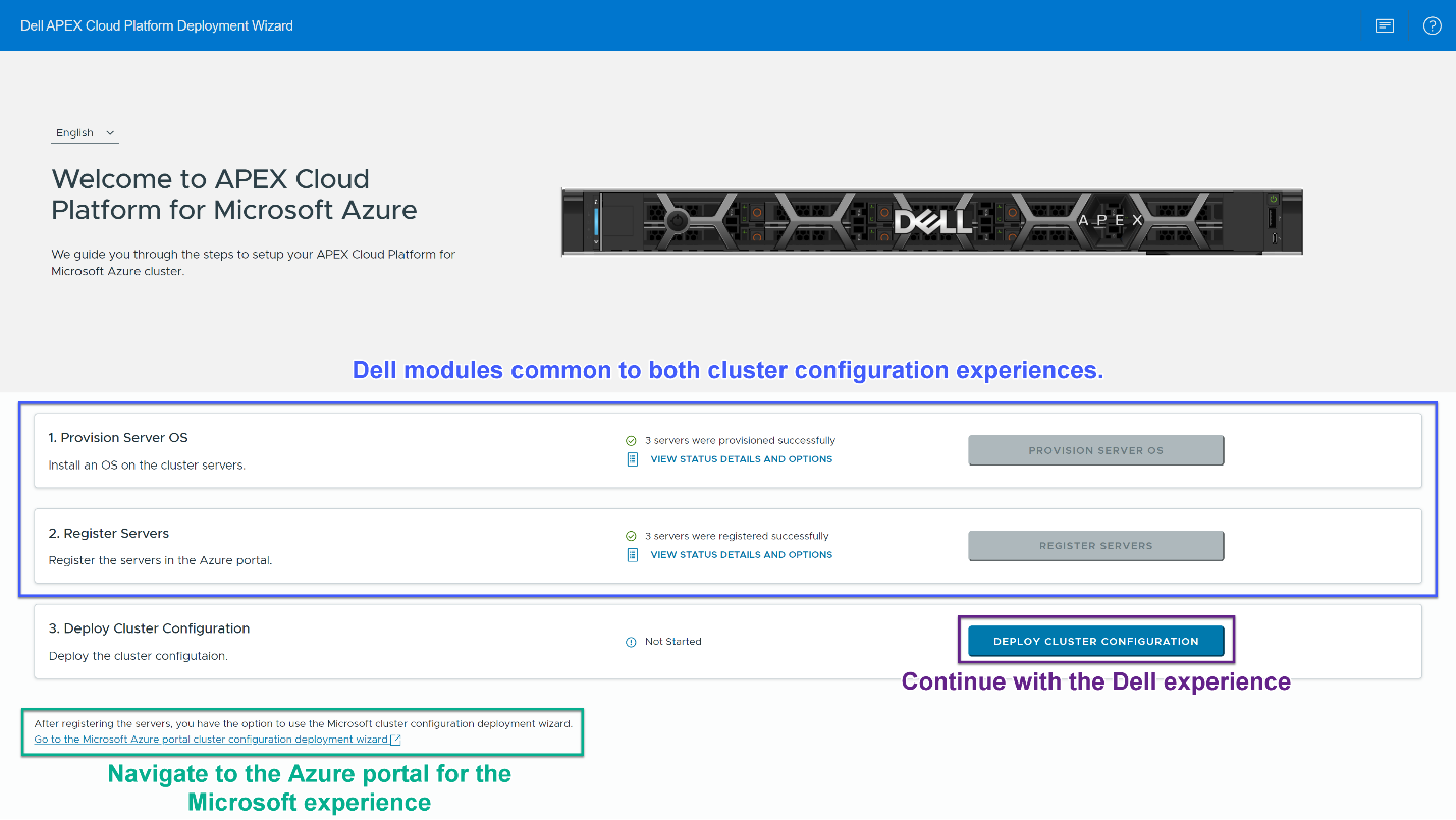 Updated guided deployment wizard for new release