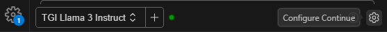 TGI Llama 3 Instruct integration with VS Code